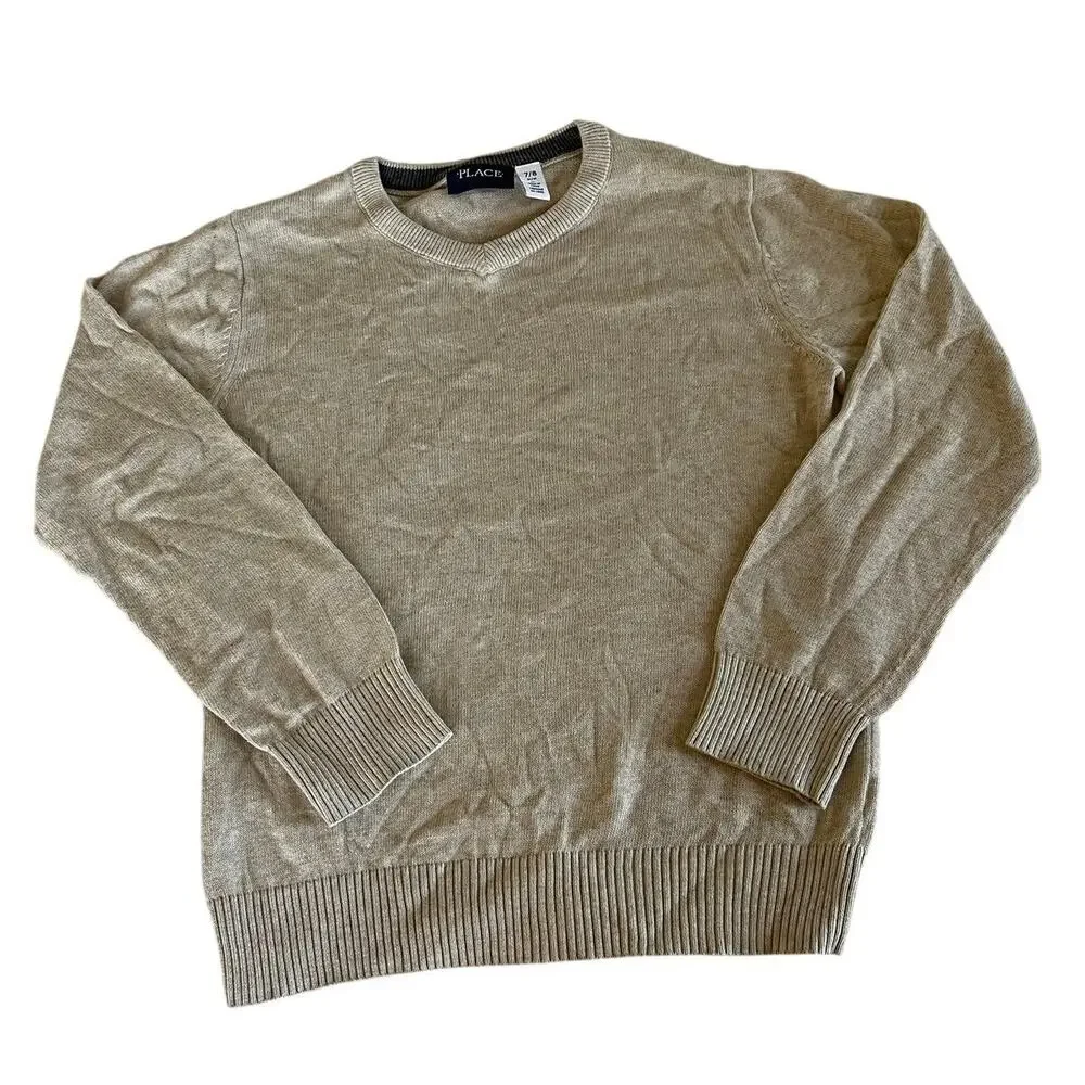The Children's Place Boys Tan Sweater Size 7/8‎